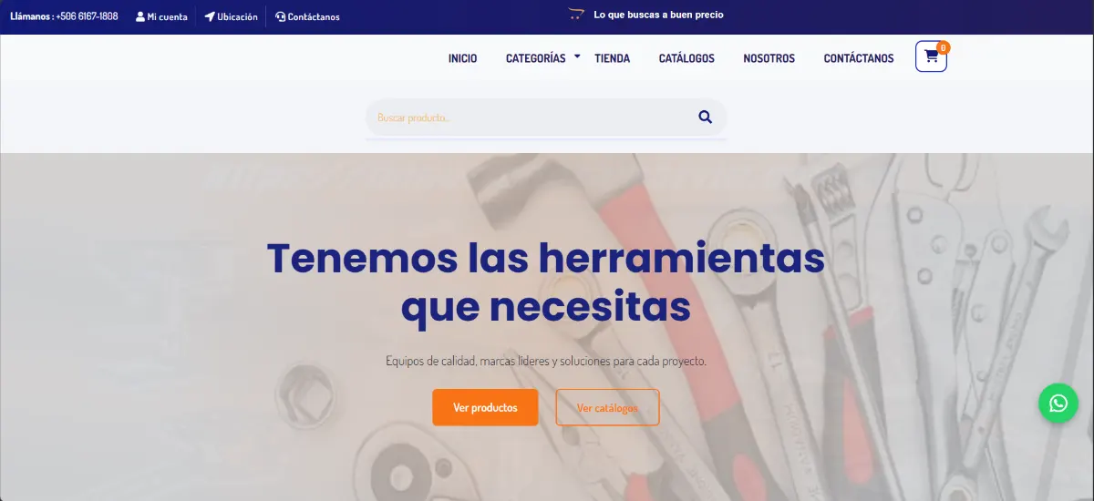 Ferretería Omega - Client preview